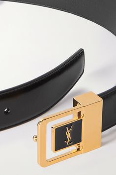 Find SAINT LAURENT Leather Belt on Editorialist. SAINT LAURENT's belt is centered with the brand's instantly recognizable 'YSL' logo plaque, so it'll elevate any outfit. It's crafted from supple leather and has a slim profile. Luxury Black Belt Buckles With Logo Plaque, Modern Black Belt Buckle With Logo Plaque, Modern Black Belt Buckles With Logo Plaque, Luxury Black Belts With Logo Plaque, Luxury Black Belt With Logo Plaque, Modern Business Belt Buckles With Logo Plaque, Modern Business Belt Buckle With Logo Plaque, Modern Leather Belt Buckle With Logo Plaque, Modern Leather Belt Buckles With Logo Plaque