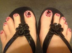 Disney Toes!! | Disney Vacation Disney Day, Cute Toes, Disney Nails, Disney Tips, Tory Burch Miller Sandal, Disney Vacation