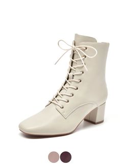 Luxury Elegant Lace-up Boots, Luxury Lace-up Heeled Boots For Fall, Heeled Lace Up Ankle Boots, Luxury Elegant Women's Lace-up Boots, Luxury Business Lace-up Boots, Elegant Luxury Lace-up Boots For Women, Luxury Lace-up Elegant Boots, Luxury Lace-up Office Boots, Heel Boots Lace Up