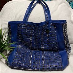 Woman Blue Handbag Blue Evening Bag With Silver-tone Hardware, Evening Blue Bags With Silver-tone Hardware, Blue Evening Bags With Silver-tone Hardware, Chic Blue Shoulder Bag With Silver-tone Hardware, Blue Rectangular Shoulder Bag With Silver-tone Hardware, Blue Rectangular Bag With Silver-tone Hardware, Blue Shoulder Bag With Silver-tone Hardware, Rectangular Blue Bag With Silver-tone Hardware, Blue Tote Shoulder Bag For Evening