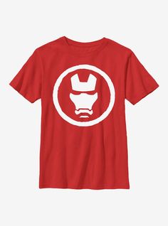 100% CottonWash cold; dry lowImportedListed in youth sizes Cotton T-shirt With Front Logo, Graphic Tee With Front Logo, Graphic Tee T-shirt With Front Logo, Graphic Tee With Front Logo And Crew Neck, Iron Man Mask, Marvel Iron Man, Iron Man, In Store, Marvel