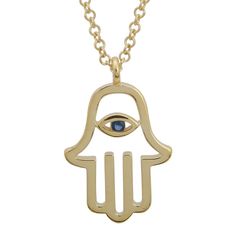 Details: 14KT YELLOW GOLD 10.5mm X 16mm 14k Yellow Gold Evil Eye Charm Necklace, Spiritual Yellow Gold Evil Eye Necklace, Spiritual Gold Eye-shaped Necklace, Opal Hamsa Necklace, Hamsa Charm, Sapphire Necklace, Sapphire, Yellow Gold, 10 Things