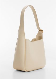 Mango Handbags, Mango Bags, Leather Hobo Bag, Mini Shoulder Bag, Cute Bags, Shopper Bag, Leather Hobo, White Bag, Hobo Bag