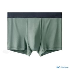 Orcajump - LanJing Breathable Boxer Briefs with Low-rise Waistband, Seamless Underwear for Men Green Breathable Boxer Briefs For Sports, Solid Anti-odor Boxer Briefs For Gym, Green Anti-odor Boxer Briefs For Sports, Anti-odor Boxer Briefs For Gym, Anti-odor Solid Color Boxer Briefs For Gym, Anti-odor Green Boxer Briefs For Sports, Green Anti-odor Sports Boxer Briefs, Green Stretch Boxer Briefs For Gym, Casual Seamless Boxer Briefs