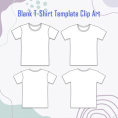 blank t - shirt template clip art for kids to use in crafts and sewing projects