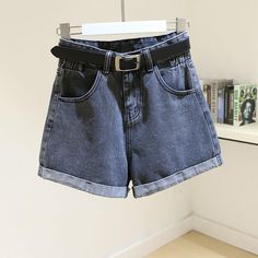 Brand Name: FitaylorMaterial: PolyesterDecoration: PocketsDecoration: SashesOrigin: CN(Origin)Waist Type: HIGHPant Style: RegularFit Type: LOOSEAge: Ages 18-35 Years OldStyle: CasualModel Number: R205702Closure Type: Button FlyMaterial Composition: denimPattern Type: Solid Shorts With Belt, Red Swimwear, Harem Pants Women, Vintage Swimsuits, Blue Denim Shorts, Casual Tops For Women, Shorts Jeans, Denim Shorts Women, Plus Size Swimwear