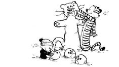 an image of cartoon characters playing with each other in the sand and one is holding a teddy bear