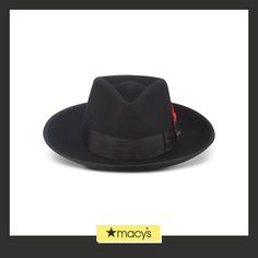 in stock Classic Black Winter Hat, Classic Black Flat Brim Fedora, Classic Black Adjustable Fedora, Classic Black Brimmed Hat, Classic Black Wide Brim Felt Hat, Classic Black Top Hat With Flat Bill, Black Costume Hat With Short Brim, Classic Black Hat With Short Brim, Casual Black Top Hat For Winter