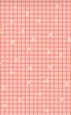 an orange and white checkered wallpaper with stars