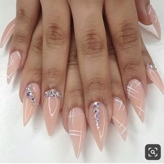 Stiletto Nail Art Designs, Stiletto Nail Art, Coffin Nails Designs, Pretty Acrylic Nails, Fancy Nails, Chic Nails, Nail Shapes