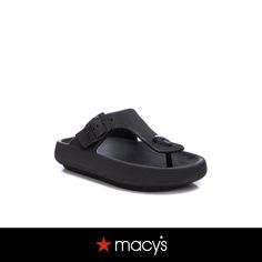 in stock Black Round Toe Flip Flops With Buckle Closure, Adjustable Black Flip Flops With Buckle, Black Adjustable Jelly Sandals With Round Toe, Black Adjustable Jelly Sandals, Casual Style, Casual Black Adjustable Jelly Sandals, Adjustable Black Jelly Sandals Casual Style, Black Adjustable Jelly Sandals For Casual Wear, Rubber Flip Flops, Flip Flop Sandals