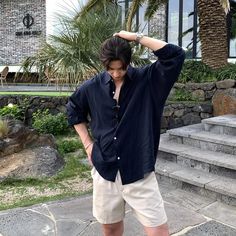 45805066486014|45805066518782|45805066551550|45805066584318 Beach Tops Summer, Oversized Linen Shirt, Linen Shirts, Linen Shirt Men, Old Money Style, Man Set, Beach Tops, Simple Shirts, Old Money Aesthetic