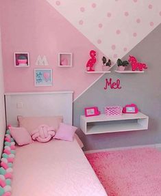 Fresh Bedroom, Toddler Bedroom Girl, Bedroom Decor For Teen Girls, Girl Bedroom Designs, Girly Room, Home Decor Ideas Bedroom, Girl Bedroom Decor, Home Decor Idea