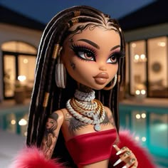 Ai generated bratz doll Mexican Bratz Doll, Femininity Tips, Black Bratz, Cheerleading Hairstyles, Brat Doll, Disney Princess Makeover, Beautiful Photoshoot Ideas