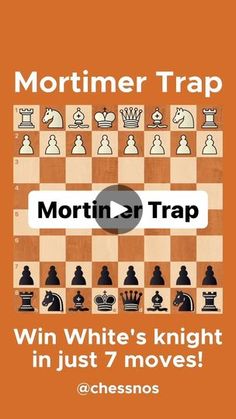 a video game showing how to play the white's knight in just 7 moves