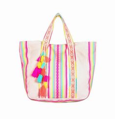 Woven Canvas Tote Bag For Summer, Summer Woven Canvas Tote Bag, Bohemian Multicolor Canvas Bag, Bohemian Canvas Shoulder Bag For Beach, Summer Cotton Beach Bag For Shopping, Bohemian Beach Bag Made Of Canvas, Pink Woven Beach Bag, Summer Woven Canvas Beach Bag, Pink Canvas Beach Bag For Summer