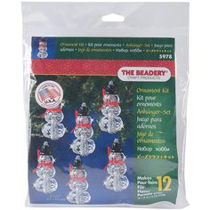 the beadery christmas ornament kit includes 12 ornaments