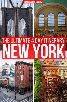 the ultimate 4 day itinerary for new york