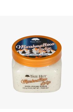 NEW Tree Hut Dashing Through The Glow Shea Sugar Scrub : Marshmallow Lodge 18 oz. Scrubs Tree Hut, Tree Hut Marshmallow Lodge, Kawaii Cooking, Tree Hut, Preppy Fall, Sugar Body Scrub, Shower Skin Care, Perfume Scents, Fall Scents