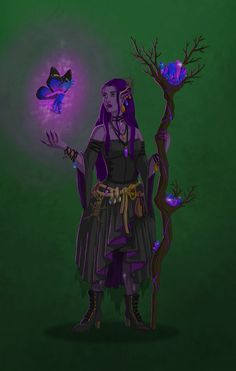 a hexblood archfey warlock by Marielahh Hexblood Warlock, Dnd Hexblood, Druid Inspiration, Archfey Warlock, Mage Outfit, Night Witches, Witch Characters, Elf Druid