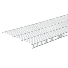 a white shelf with four shelves on it