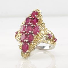 This ring is a size 9 1/4 (USA); It may be resized. Markings: STS, 925 (Tested & guaranteed to be Sterling Silver) This ring weighs 8.2 Grams The Stone/Design is Pink Glass Filled Ruby - Man-made, lead glass-filled ruby  The Ring face measures 33.5 x 24 mm The condition of this ring is Estate, Great This vintage item is circa Pre 2003  To have us do the resize, add this listing and the resize listing to your cart and select which size you would like this ring to be on the resize listing which be Collectible Ruby Ring Fine Jewelry, Collectible Ruby Rings In Fine Jewelry Style, Yellow Gold Hallmarked Sterling Silver Ruby Ring, Hallmarked Yellow Gold Ruby Ring In Sterling Silver, Heirloom Sterling Silver Rings With 17 Jewels, Formal Ruby Ring In Sterling Silver Stamped 925, Formal Ruby Ring In Sterling Silver, Antique Sterling Silver Ruby Ring, Hallmarked Sterling Silver Ruby Ring