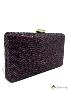 Bird in Bag - Decorative Evening Clutch Bag Elegant Square Pouch With Dust Bag, Elegant Square Pouch For Shopping, Elegant Square Shopping Pouch, Evening Bag With Top Carry Handle In Rectangular Shape, Elegant Rectangular Shopping Pouch, Purple Rectangular Bag With Top Carry Handle, Purple Rectangular Bag With Dust Bag, Purple Rectangular Bag, Luxury Purple Rectangular Evening Bag