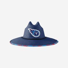 Tennessee Titans Team Color Straw Hat FOCO - FOCO.com Blue Straw Hat With Curved Brim For Outdoor, Casual Blue Sun Hat For Sports, Blue Curved Brim Straw Hat For Outdoor, Blue Summer Sports Event Hats, Summer Sports Event Hat With Flat Brim, Casual Blue Straw Hat For Outdoor, Sporty Sun Hat With Curved Brim For Beach, Sporty Flat Brim Beach Hats, Logo Display