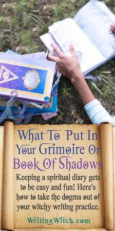 What To Put In Your Grimoire or Book Of Shadows? (Podcast 64) – The Writing Witch How The Universe Works, Starting A Book, Occult Science, Spiritual Things, Healing Magic, Grimoire Book, Spiritual Journals