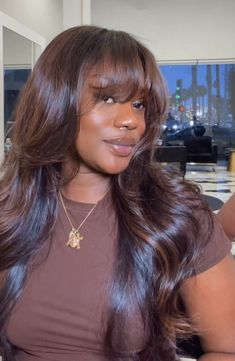 Chocolate Hair, Honey Hair, Hair Laid, Hair Inspiration Color, Hair Inspo Color, Hair Color For Black Hair, Light Brown Hair