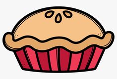 a cupcake with icing on top is shown in this cartoon style, it looks like