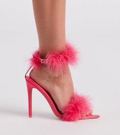 Stand out looking like a princess in these trend-worthy stiletto heels! They feature a pointed-toe. marabou toe. and ankle strap with buckle closure. and are composed of faux leather patent material. Complete the look with a mini handbag for cocktail hour.Fit & Features Pointed-toe Marabou toe and ankle strap. buckle closure Stiletto heel Faux leather patent material Runs true to size Eatonton Georgia, Pump Dress, Mini Handbags, Dress And Heels, Ankle Strap, Stiletto Heels, Buckle, Faux Leather, Pumps