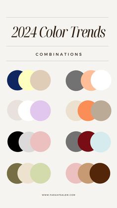 the color scheme for different colors and shapes, with text that reads,'2012 color trends combinations '