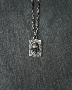 Men's Custom skull Pendant Necklace in Sterling Silver The pendant measures 23 x 14,3 mm You can add  Rolo Chain width 2.5 mm Skull Pendant Necklace, Skull Necklace, Skull Pendant, Mens Pendant, Rolo Chain, Sterling Silver Necklace, Sterling Silber, Sterling Silver Necklaces, Pendant Necklaces