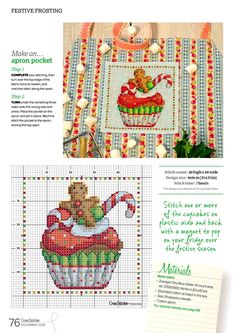 the cross stitch pattern is displayed in this article