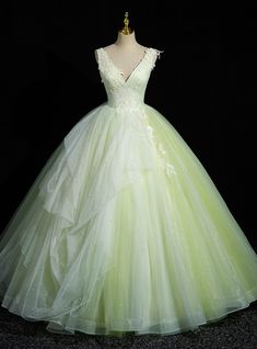 Light Green Tulle Lace Quinceanera Dress Green Princess Tulle Quinceanera Dress, Green Tulle Quinceanera Dress With Sweetheart Neckline, Green Quinceanera Dress With Sweetheart Neckline, Princess Style Green Ball Gown With Fitted Bodice, Green Princess Style Dress For Debutante Ball, Green Quinceanera Dress With Fitted Bodice, Green Ball Gown Wedding Dress With Fitted Bodice, Green Tulle Fairy Dress, Fairytale Green Wedding Dress