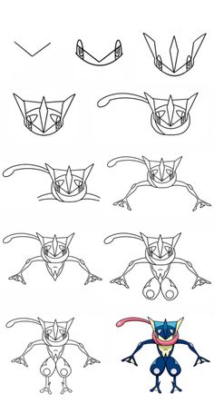 How To Draw Greninja From Pokemon 1 Greninja Sketch, Greninja Tattoo, Greninja Drawing, Best Marvel Villains, Greninja Pokemon, Pokemon Greninja, Pokemon Gyarados, How To Draw Pokemon, Drawing Stand