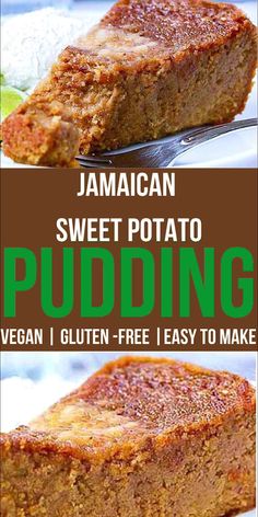 this is an image of jamaican sweet potato pudding