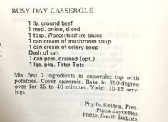 an open book with instructions on how to use the caserole for desserts