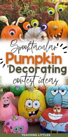 an advertisement for pumpkin decor contest