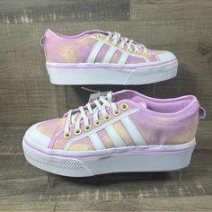 Adidas Nizza Platform ‘Bliss Lilac Almost Yellow’ Women’s Shoes Brand New Shoes In Box. Never Worn. No Rips, Tears, Or Stains. Smoke Free Environment. Ships Carefully Packaged And Boxed Right Away. Let Us Know If You Have Any Questions! Gy9476 If You’re Interested In Multiple Pairs From Our Closet We Offer Bundle Deals So Feel Free To Look Around, Like, And Bundle! Yellow Adidas Sneakers Synthetic, Yellow Adidas Synthetic Sneakers, Adidas Yellow Synthetic Sneakers, Adidas Yellow Sneakers For Spring, Adidas Platform Sneakers In Synthetic Material, Adidas Platform Sneakers In Synthetic, Adidas Platform Sneakers With Vulcanized Sole For Spring, Adidas Platform Sneakers With Round Toe, Adidas High-top Platform Sneakers For Spring