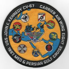 a patch with the words and symbols on it