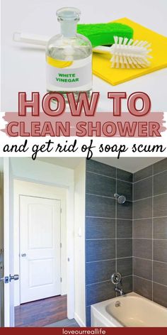 how to clean shower and get rid of soap scum in just one hour or less