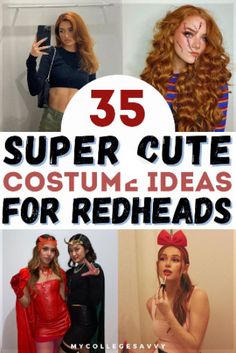 25 super cute costume ideas for redheads to wear in the fall and winter months