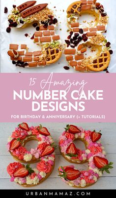 Number Cake Designs for Birthday & Anniversary (+ Tutorials) Numbers Cake, Make Ahead Lunches, Number Cake, Creative Birthday Cakes, Creative Birthday, Number Cakes, Cake Designs Birthday, Food Help, Blow Your Mind