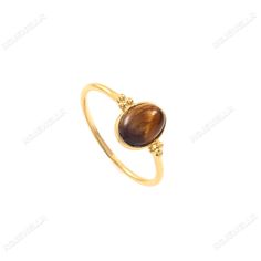 Tiger Eye Ring, 18k Solid Gold Ring, Handmade Ring, Statement Ring, Engagement Ring, Tiger Eye Gold Ring, Gemstone Ring, Gift For Her Material  Metal = 18k Gold Gemstone = Tiger Eye Stone Color = Yellow Stone Size = 5X7 mm Stone Shape = Oval Stone Creation = Natural Total Charm weight = 1 Gram Product Making = Handmade  Thank You Visiting My Shop. Handmade Oval Yellow Gold Stackable Rings, Fine Jewelry 14k Gold Brown Ring, Brown 14k Gold Rings Fine Jewelry, Brown 14k Gold Fine Jewelry Ring, Gold Cabochon Birthstone Ring Gift, Brown Oval Gemstone Rings, 14k Gold Brown Ring, Brown Gemstone Rings In 14k Gold, 14k Gold Brown Gemstone Jewelry