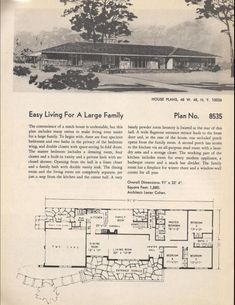 an old house is featured in this ad for the early 20th century home builder's catalog