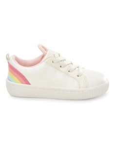 White Toddler Carter's Rainbow Sneakers | carters.com Sporty Multicolor Slip-on Sneakers With Round Toe, Playful Sneakers With Rubber Sole And Synthetic Material, Playful Synthetic Sneakers With Rubber Sole, Rainbow High-top Sneakers With Rubber Sole, Playful Multicolor Round Toe Sneakers, Playful Multicolor Sneakers With Rubber Sole, Playful Rainbow Low-top Sneakers, Playful Low-top Rainbow Sneakers, Playful Sneakers With Rubber Sole For School