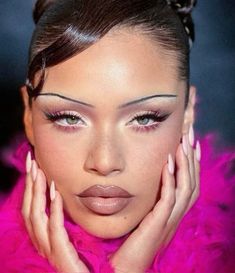 90s Models Makeup, Gemini Moodboard, Pisces Makeup, Cyberpunk Makeup, Masquerade Makeup, Concert Makeup, Y2k Makeup