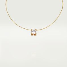 Cartier - C de Cartier necklace - Necklace Woman Gold/Diamond - C Cartier necklace, yellow gold 750/1000, set with a brilliant-cut diamond available in 0.50 to 0.79 carats and 1.00 to 1.99 carats. Please note that the carat weight, number of stones and product dimensions will vary based on the size of the creation you order. For detailed information please contact us. Luxury Gold Cartier Necklace, Luxury Cartier Necklace As Gift, Luxury Cartier Necklace For Gift, Cartier Yellow Gold Diamond Necklace, Timeless Gold Cartier Necklace, Classic Cartier Yellow Gold Necklace, Luxury 14k Gold Cartier Necklace, Luxury Yellow Gold Cartier Necklace, Cartier Yellow Gold Diamond Necklace For Formal Occasions